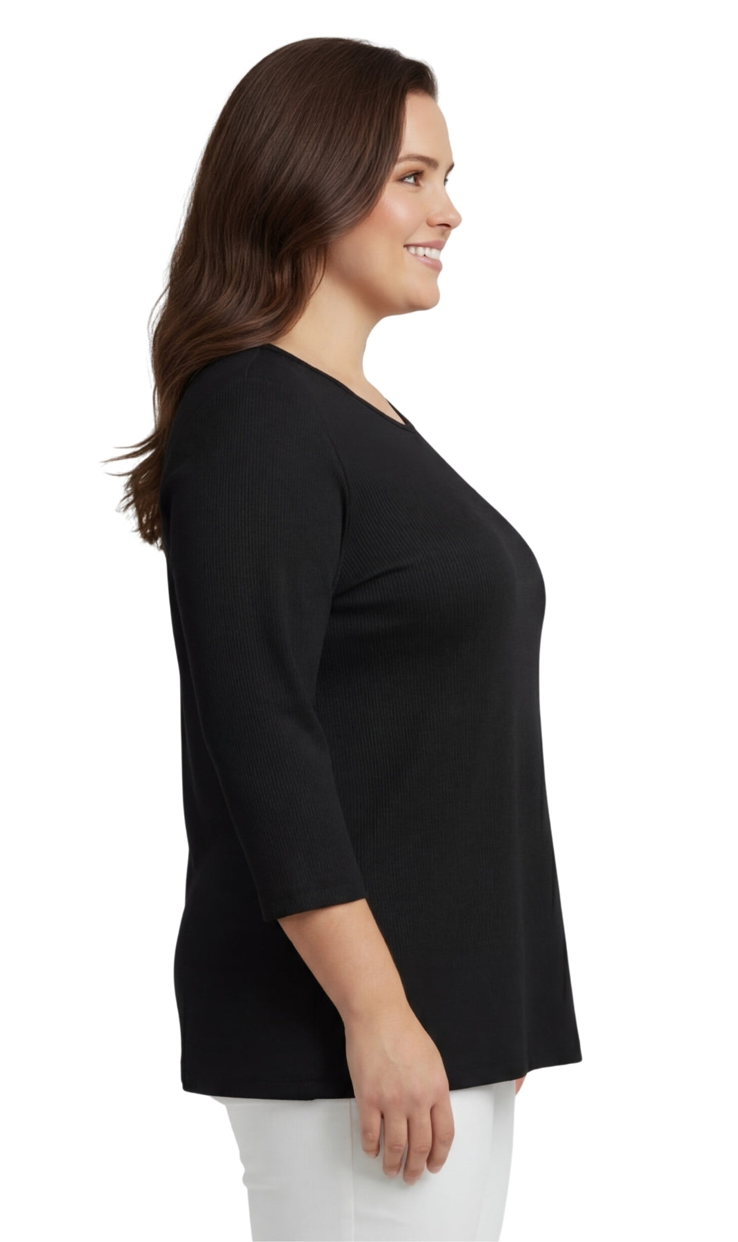 3/4 Sleeve Scoop Neck Top
