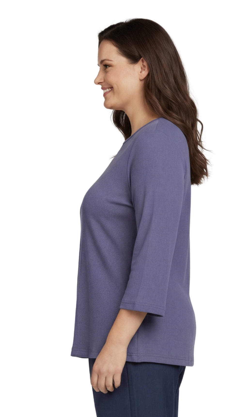 3/4 Sleeve Scoop Neck Top