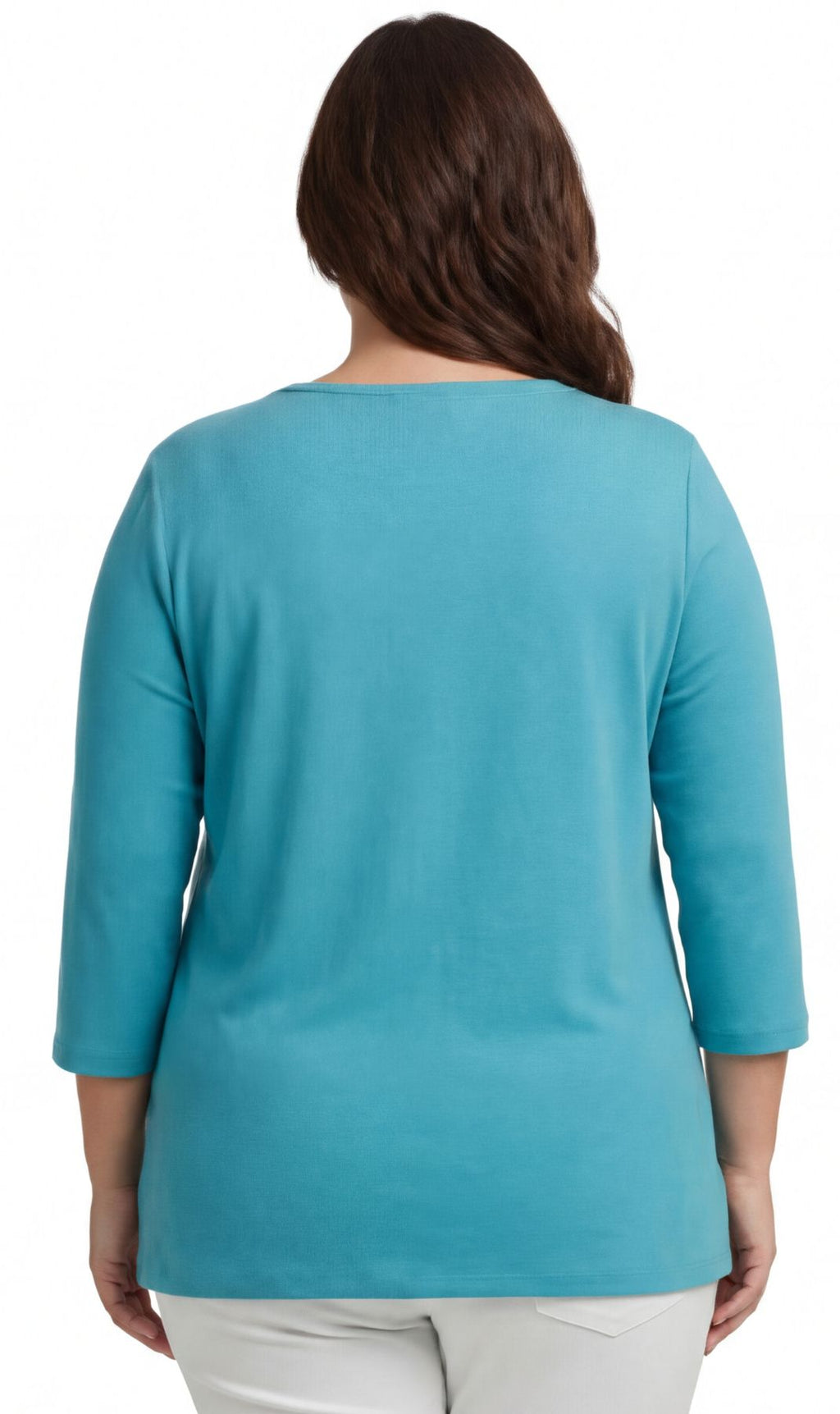 3/4 Sleeve Scoop Neck Top