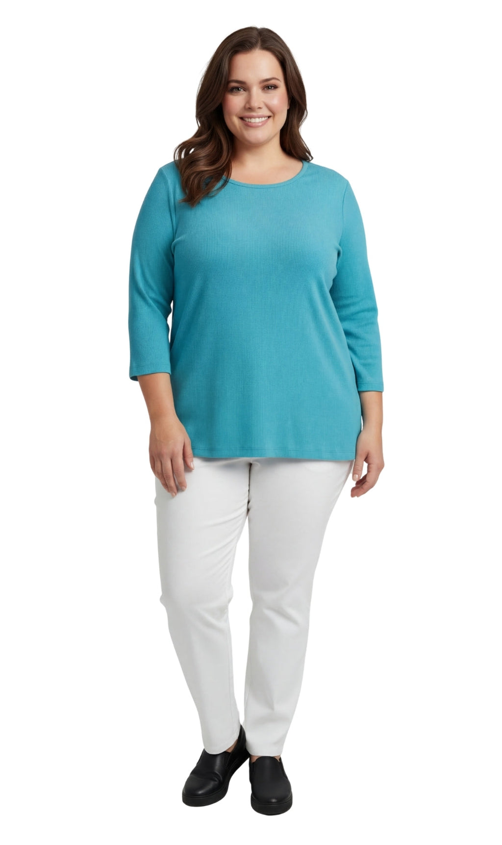 3/4 Sleeve Scoop Neck Top