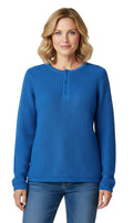 Chunky Knit Henley Sweater