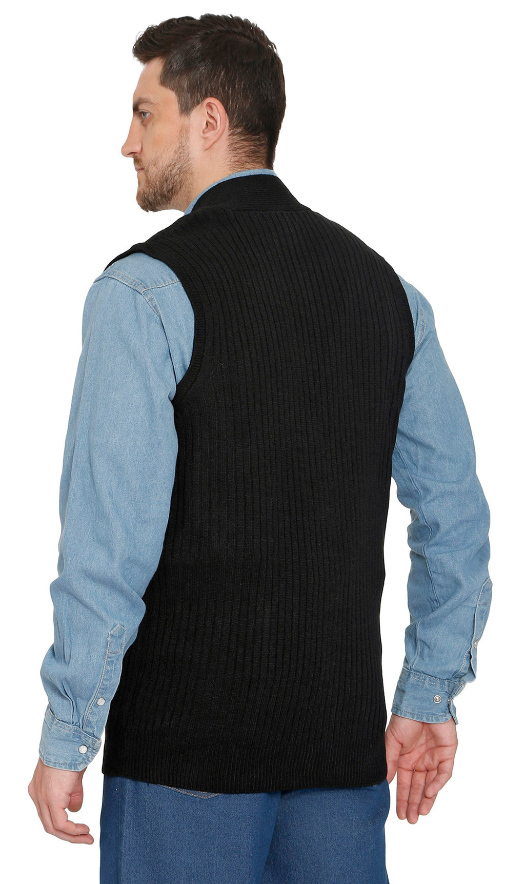 Men's Ribbed Knit Sweater Vest