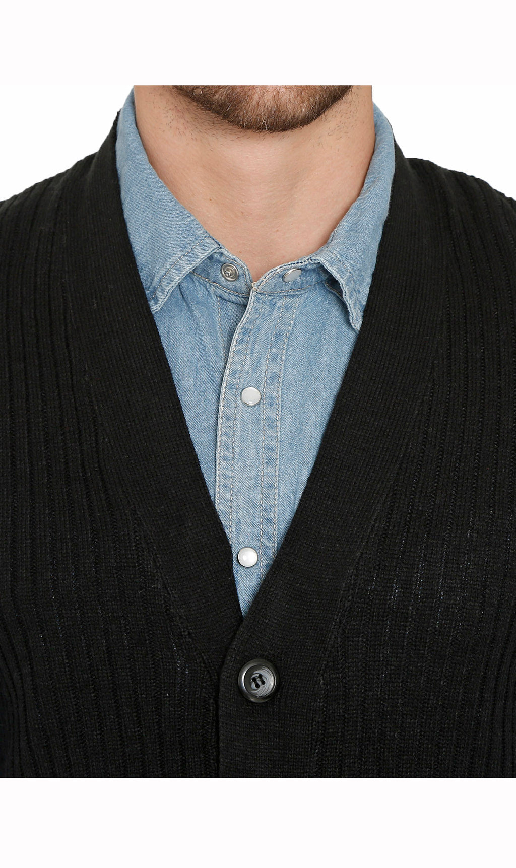 Men's Ribbed Knit Sweater Vest