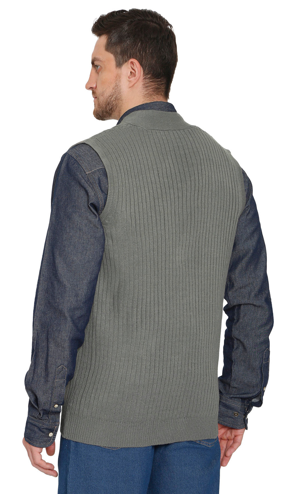 Men's Ribbed Knit Sweater Vest
