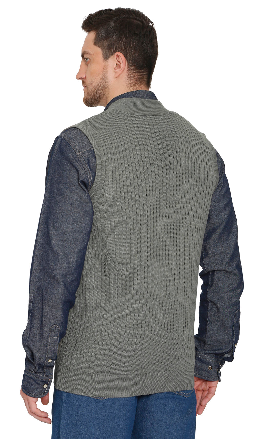 Men's Ribbed Knit Sweater Vest