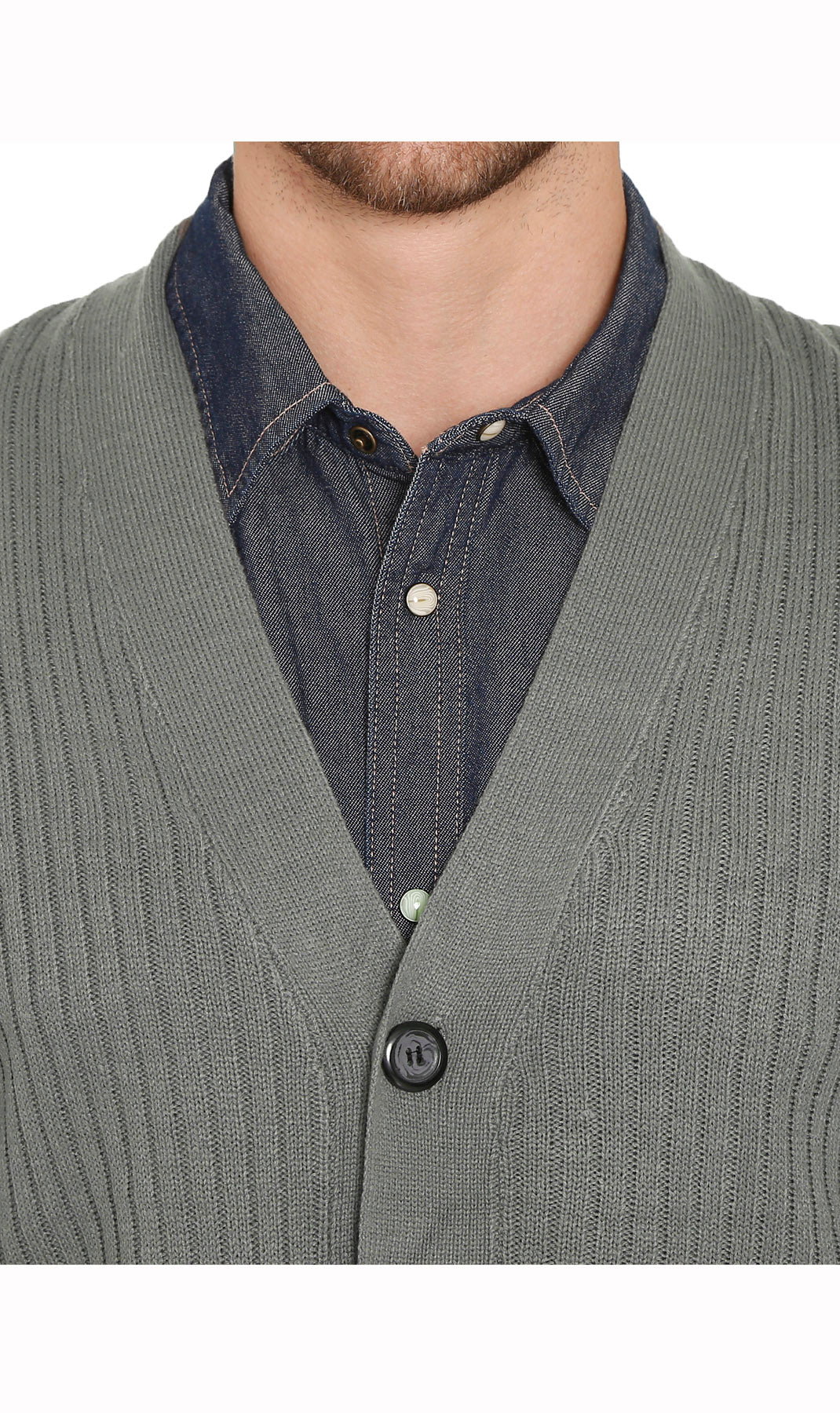 Men's Ribbed Knit Sweater Vest