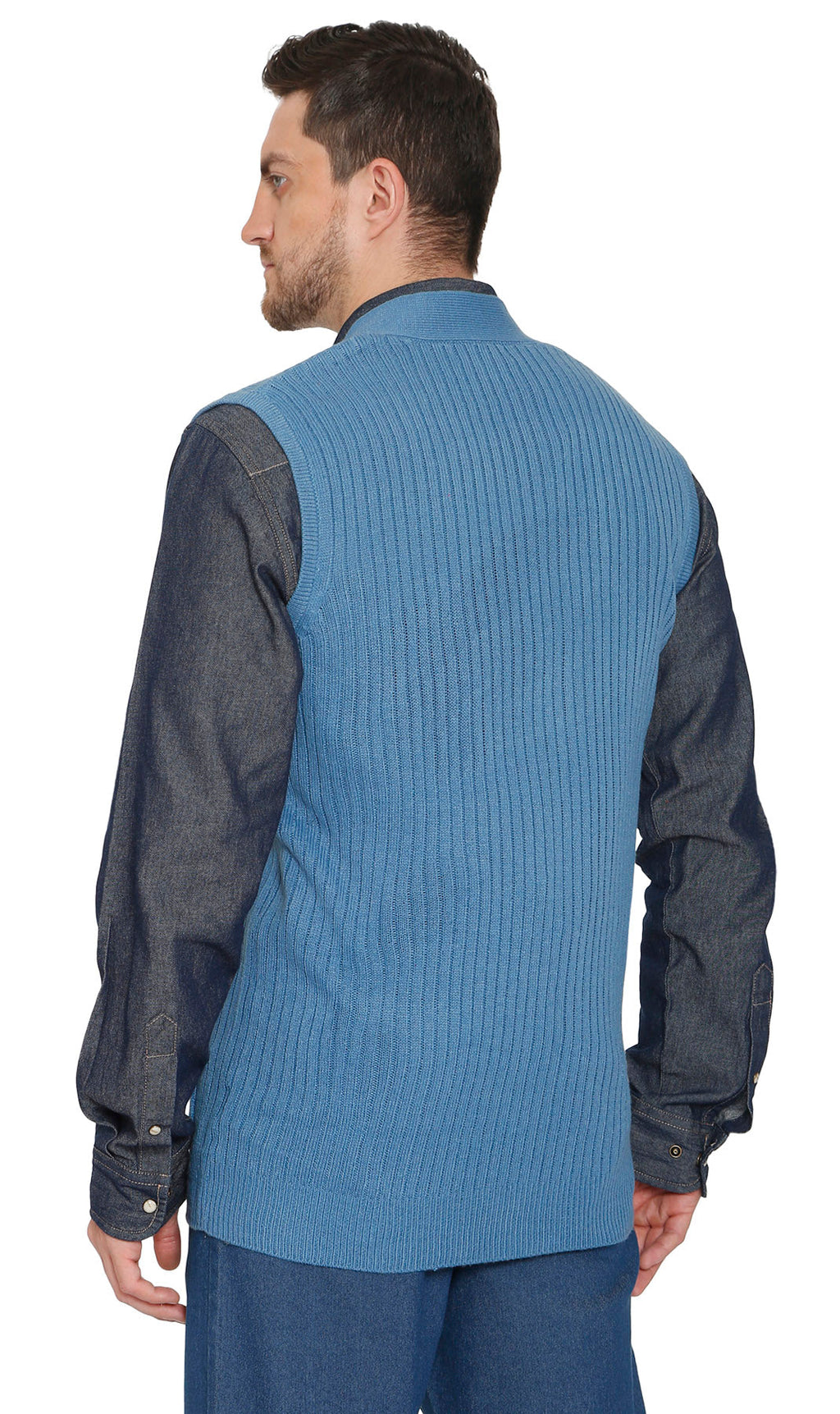Men's Ribbed Knit Sweater Vest