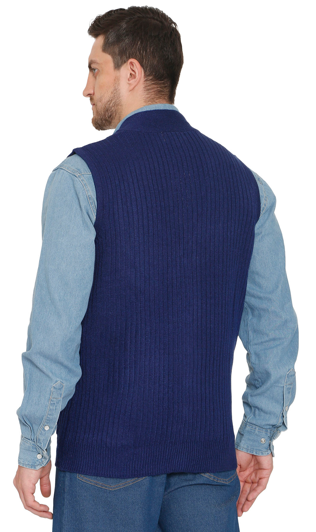 Men's Ribbed Knit Sweater Vest
