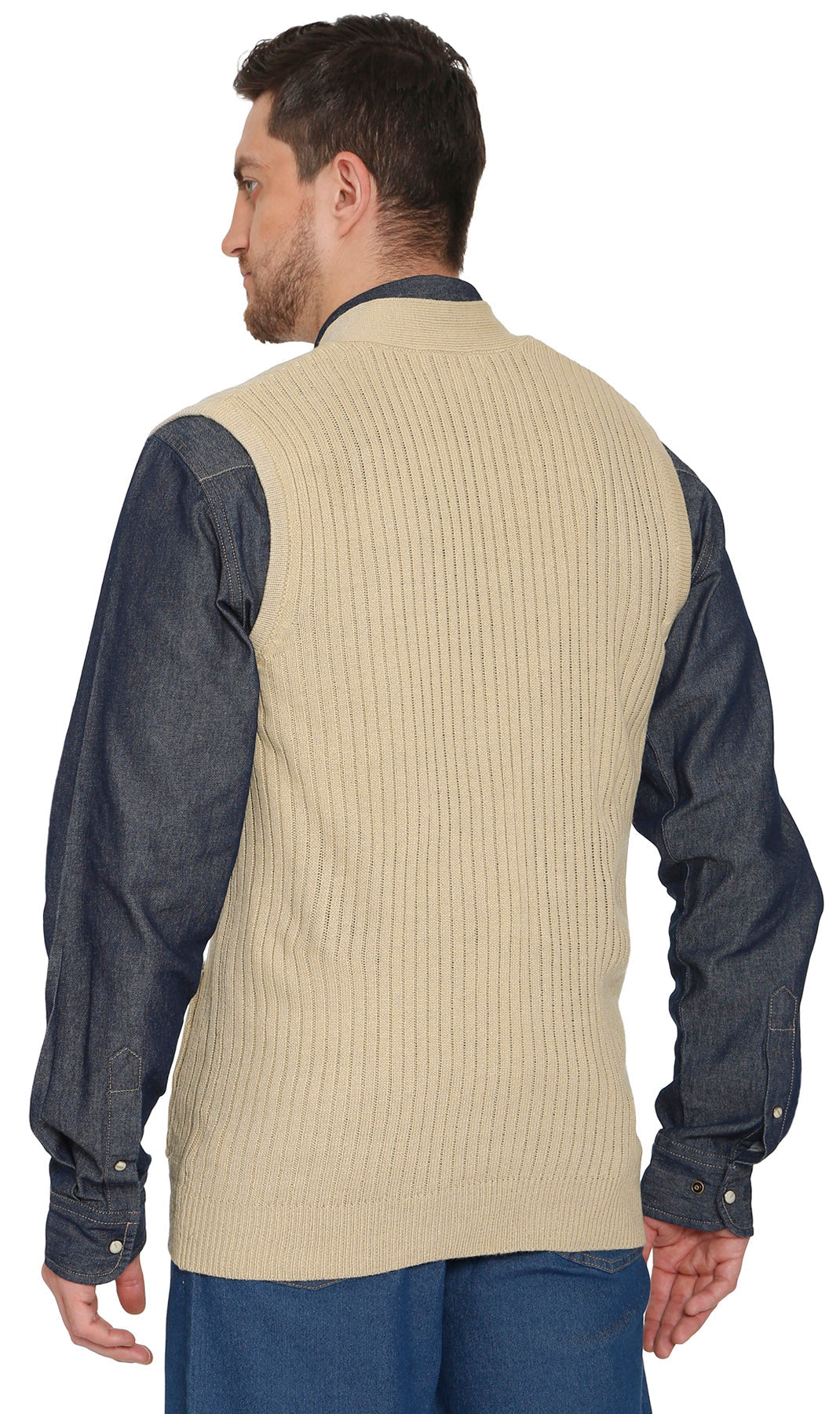 Men's Ribbed Knit Sweater Vest