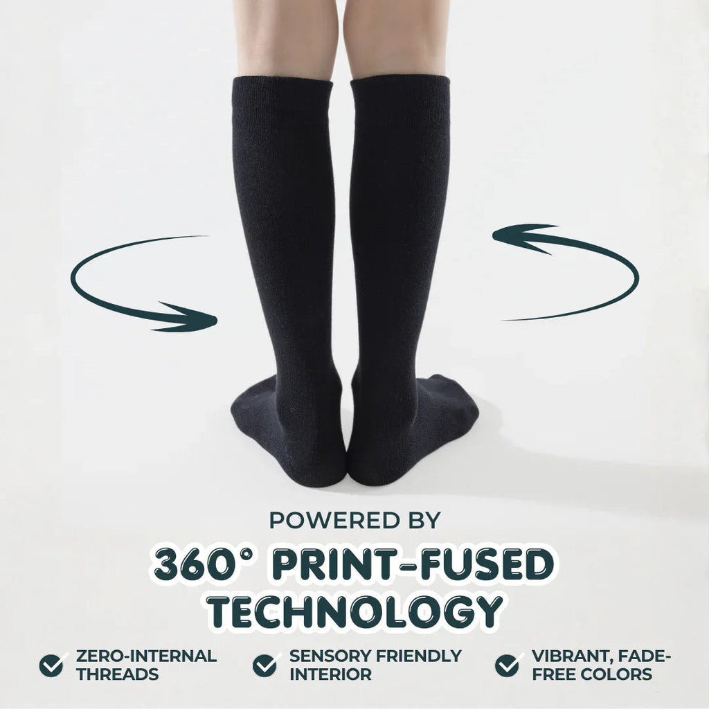 Knee-High Brace-Compatible Socks