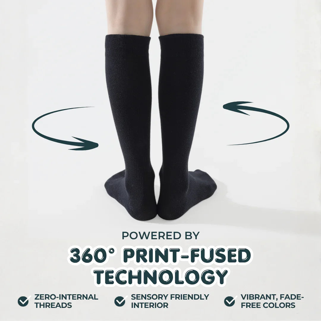 Knee-High Brace-Compatible Socks