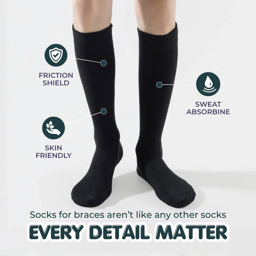 Knee-High Brace-Compatible Socks