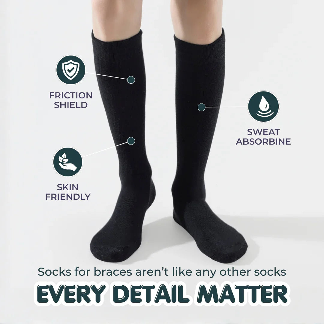 Knee-High Brace-Compatible Socks