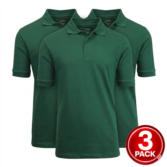Boys Short Sleeve School Uniform Polo Shirt