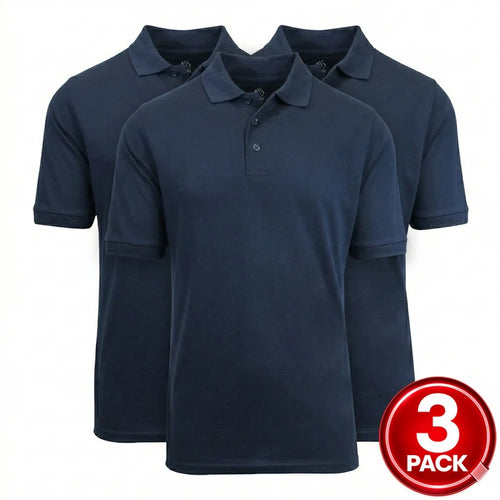 Boys Short Sleeve School Uniform Polo Shirt