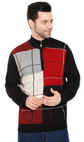 Men's Colorblock Quarter-Zip Sweater