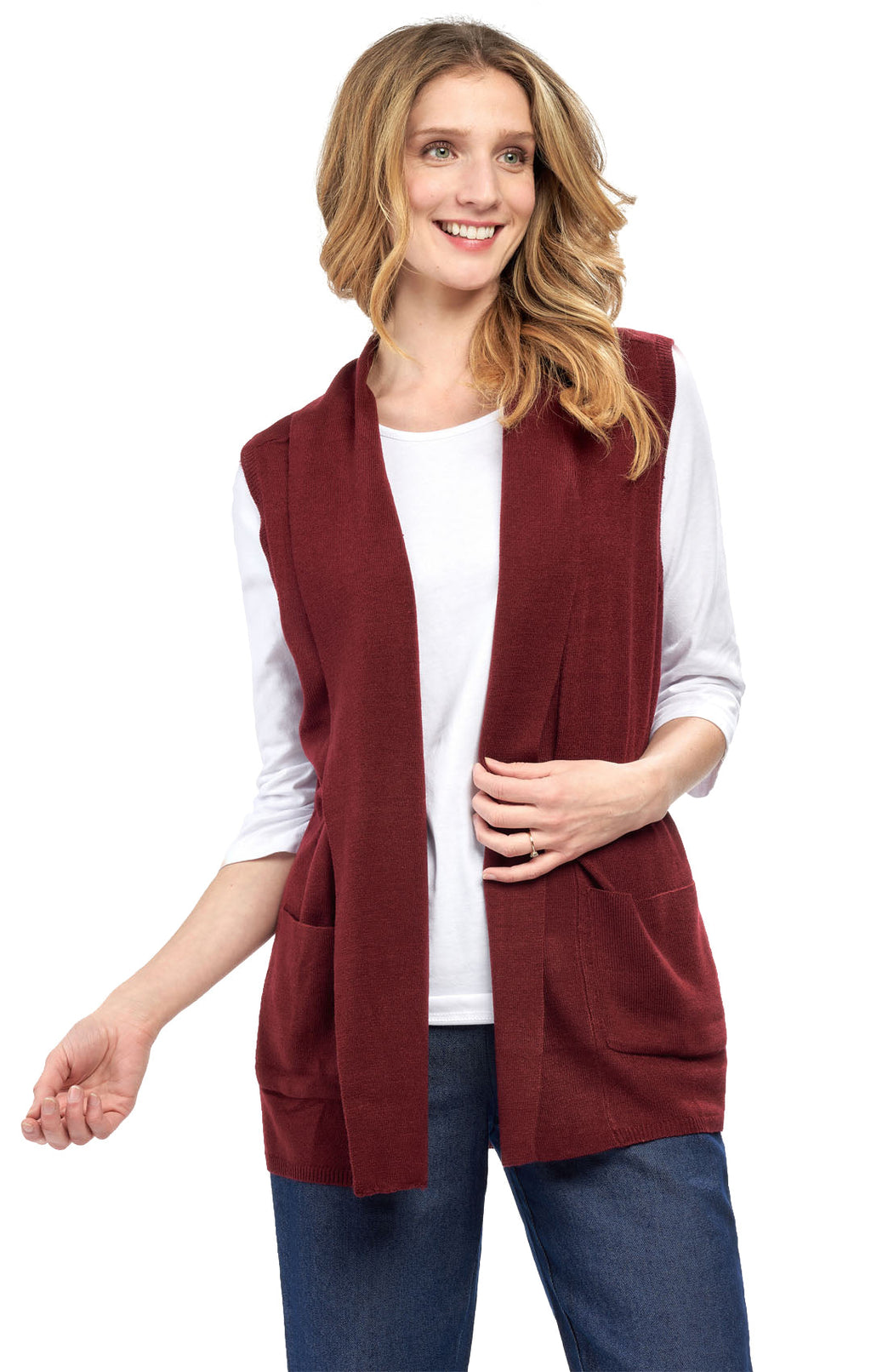 Women's Open-Front Sweater Vest