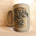 Psalm 46:1 Refuge & Strength Mug