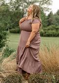 Crochet Bodice Tiered Maxi Dress